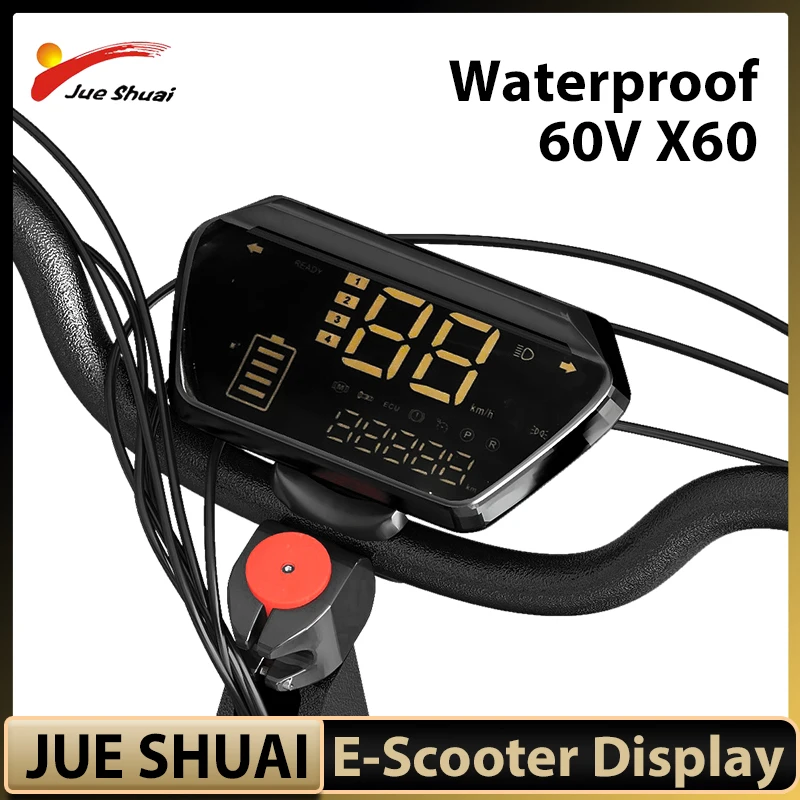 LCD Display for Jueshuai Electric Scooter Big screen 3200W 60V 52V E Scooter Exclusive Accessories Display Waterproof Parts