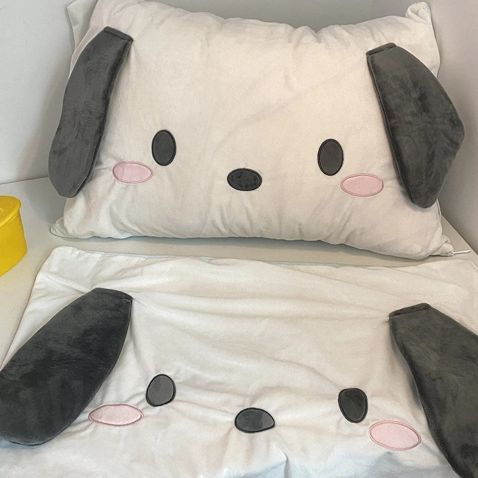 Pochacco-funda de almohada de estilo japonés, cojín trasero, solo funda de almohada para cama, decoración del hogar, regalos para niñas