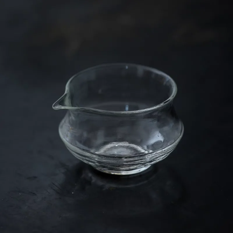 150ml Handmade Eagle Mouth Hammer Pattern Heat Resistant Glass Fair Cup Tea Pitcher Tea Separator Chahai Kung Fu Tea Set Access