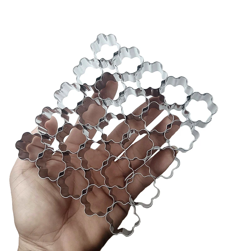 Stainless Steel High Quality Durable Practical For Aliexpress Shoppers High Quality For Daily Use 25 Cavity Flower Cookie