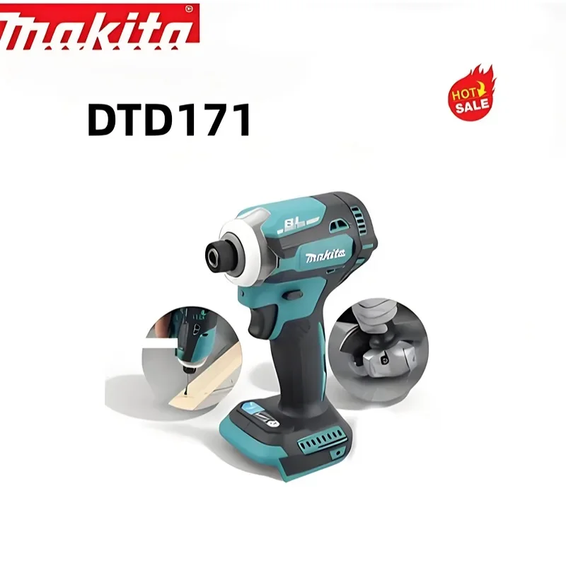 

Аккумуляторный ударный шуруповерт Makita DTD171 18В, бесщеточный, без аккумулятора