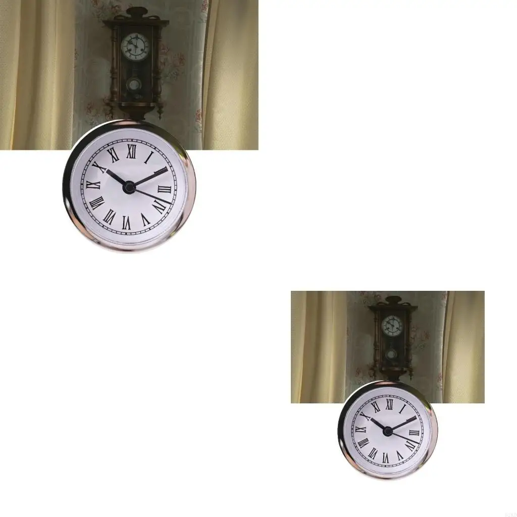 62KD Quartzs Watch Insert 60mm Roman Numeral Clock Insert Handmade Clocks Crafting