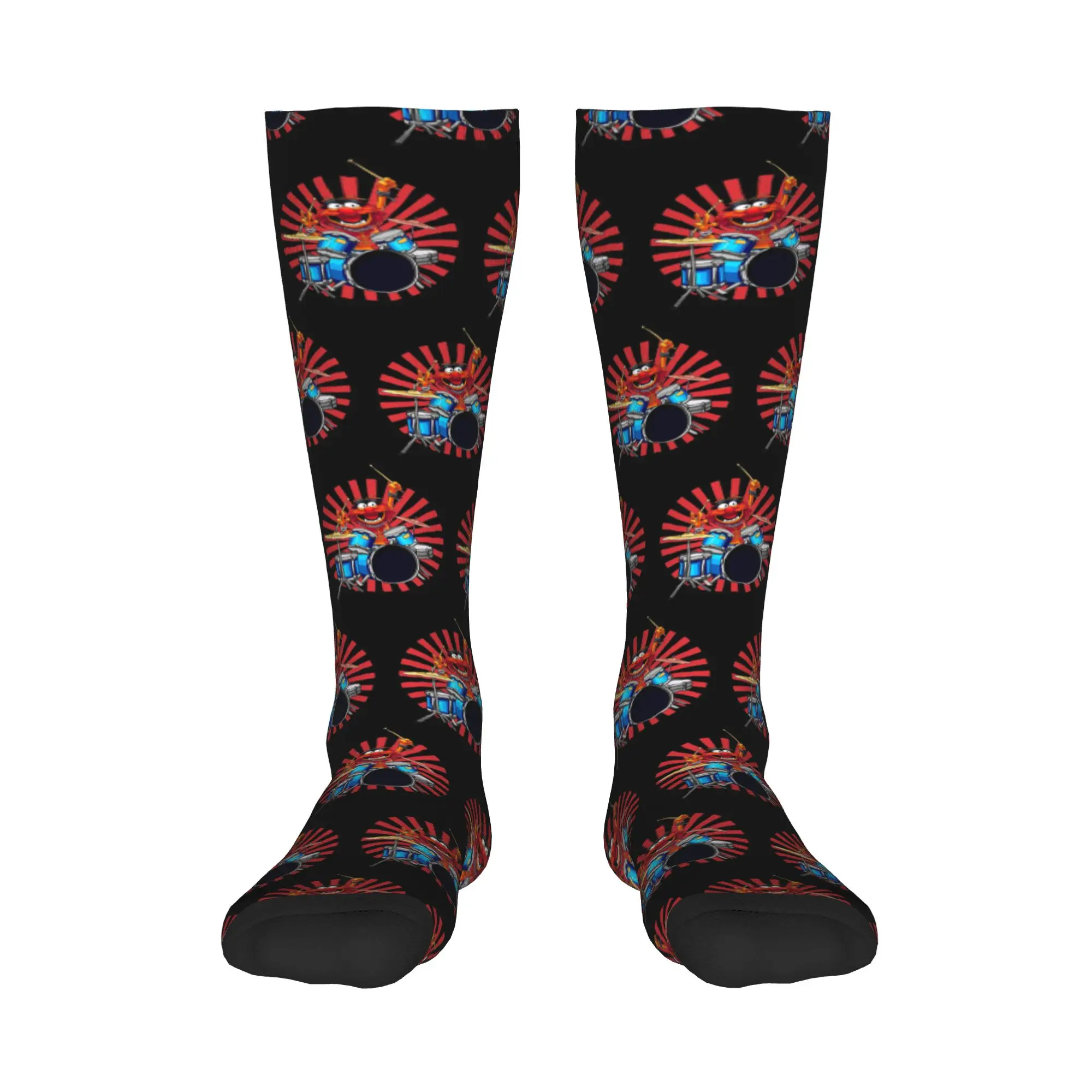 

All Seasons Crew Stockings Animal Drummer Socks Harajuku Casual Hip Hop Long Socks Accessories for Men Women Gifts