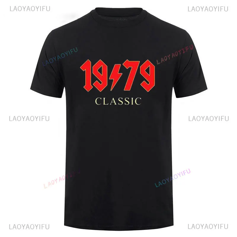 Fashion 1979 Limited Edition Present T Shirt Funny 40th Birthday Gift for Husband Man Summer Round Neck Cotton Casual T-Shirts