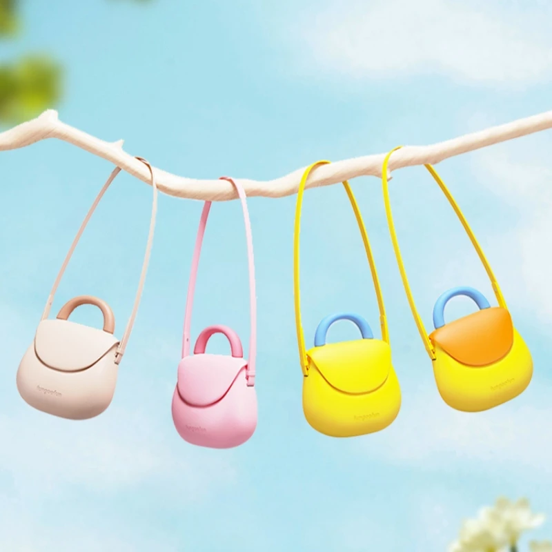حقيبة Yier Bubu'S الأصلية الصغيرة باللون الأصفر حقيبة Fungoofun حقيبة كتف لطيفة صغيرة مقاومة للماء وخفيفة الوزن حقيبة كروس للركاب