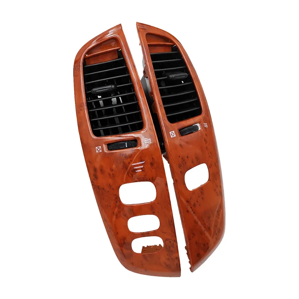 

Wood Grain Car Interior Dashboard Air Vent Frame Assembly for Toyota Land Cruiser 100 LC100 Ujz100 FJ100 1998-2005