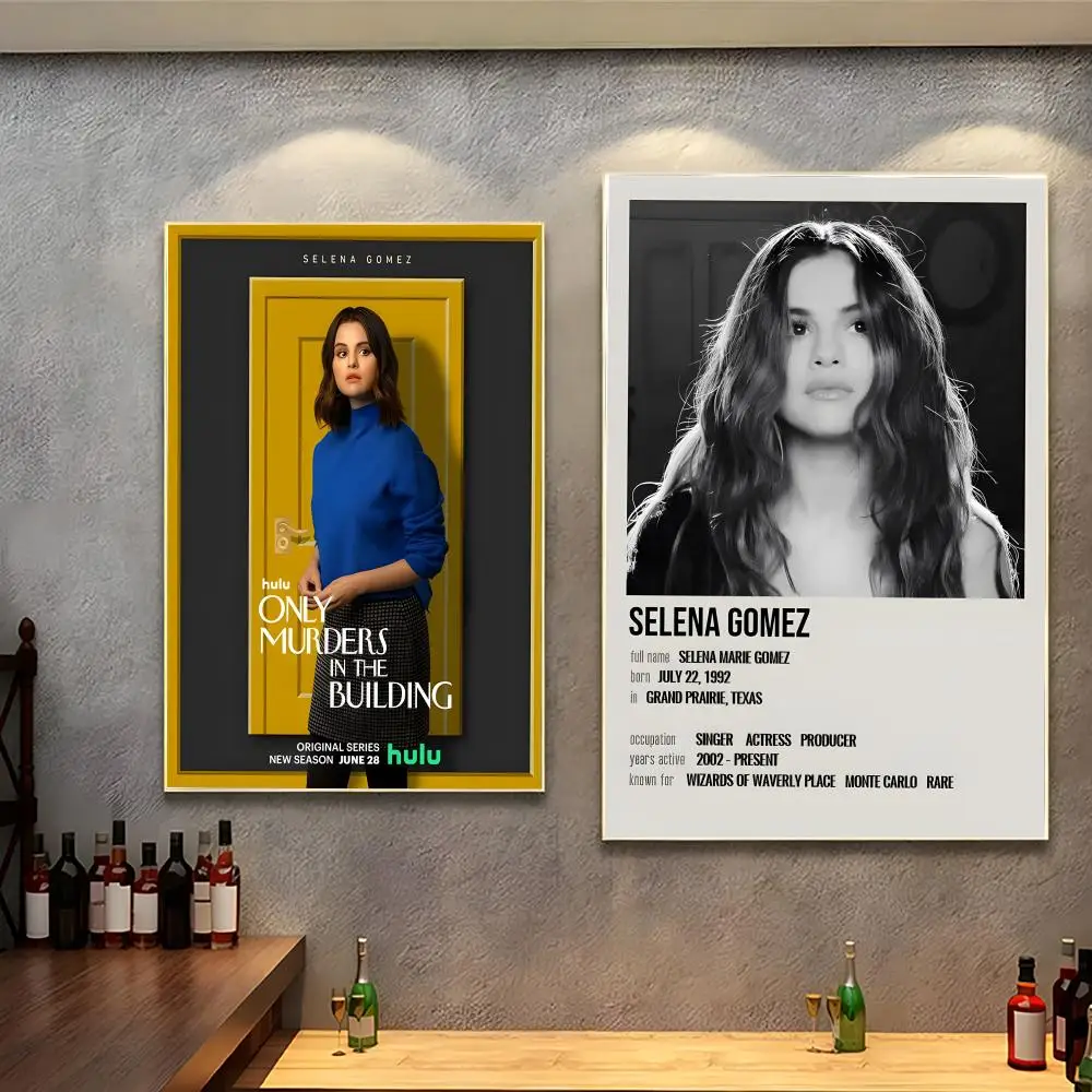 singer pop S-Selena Gomez Poster Modern Indoor Wall Decor & Aesthetic Home Space Design
