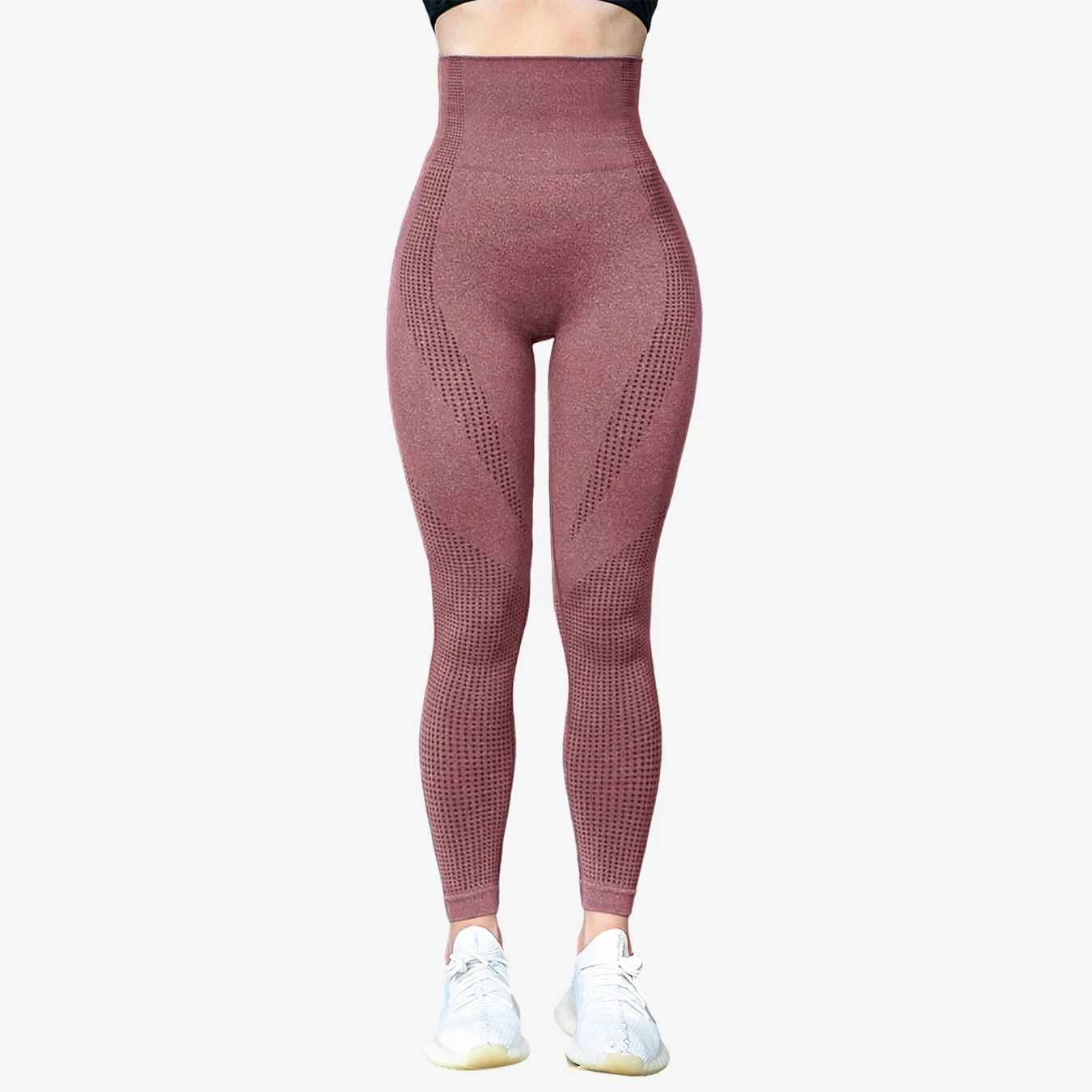 Seamless knitting Yoga Leggings for Women High Waist Elastic Tights Gym Trainning Running Sports Pants Lift Butt Fitness Pants