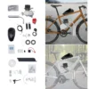 110cc自転車エンジンキット 2ストローク自転車ガソリンエンジンモーターキット 3kw/6000r/min 電動自転車キット 最高速度55km/h 3