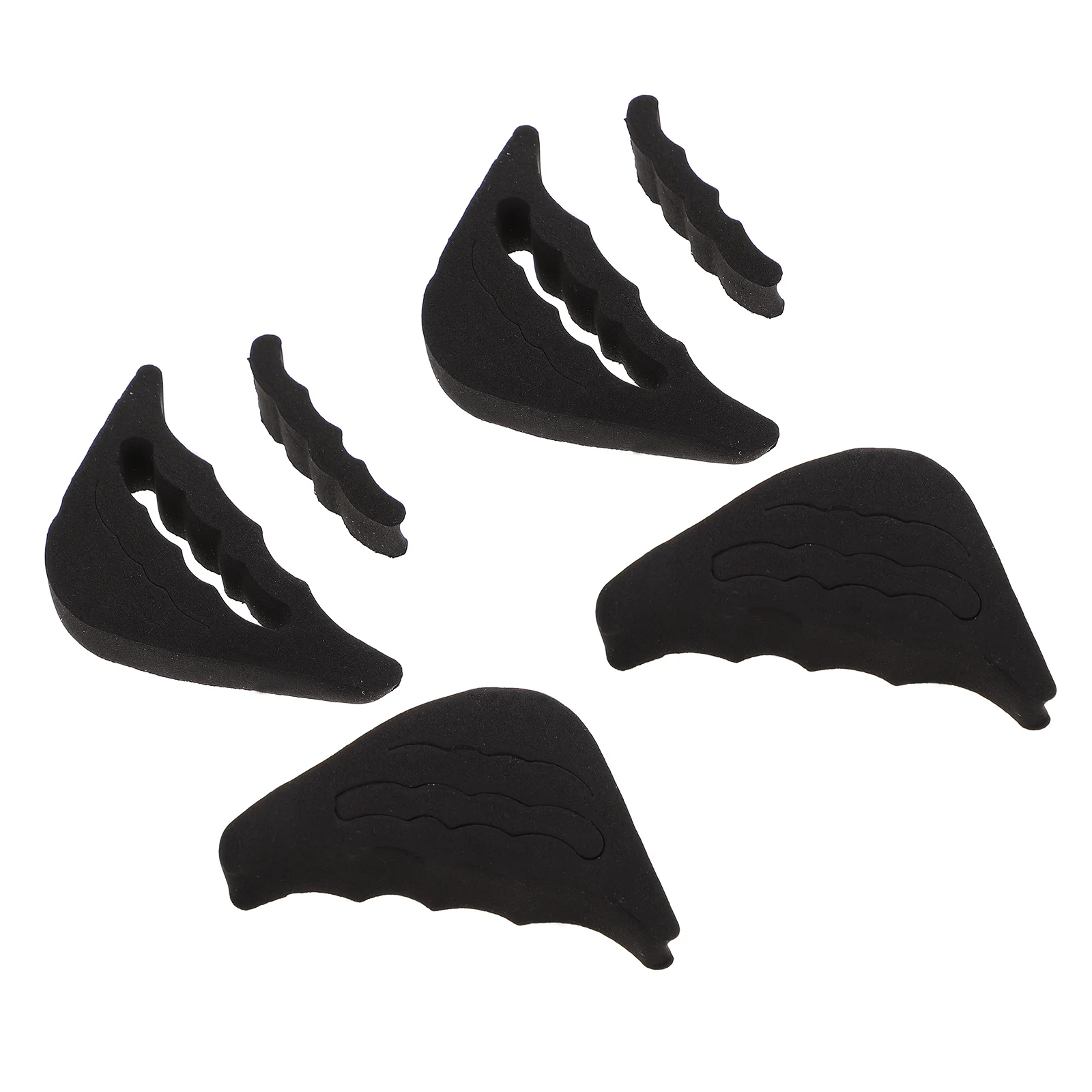 6 Pairs Half Size Padded Toe Plug Shoe Pads Filler Head Crease Accessory Inserts High-heeled Tip Elastic Sponge Men and Women