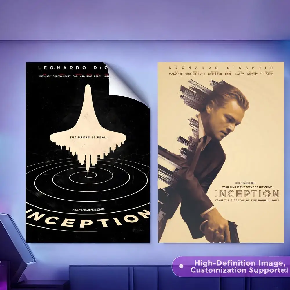 Classic Science Movie Nolan's Works Inception Painting Calligraphy HD Canvas Poster Crease Free Waterproof All Space Wall Decor