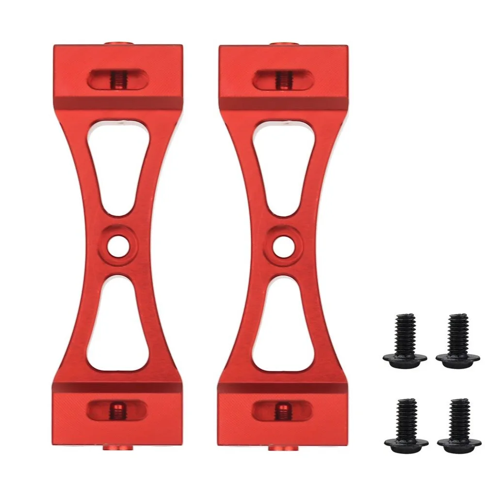 2Pcs Metal Bracket for Wpl B1 B14 B16 B24 C14 C24 B36 Mn D90 D91 Rc Car Upgrade Metal Diy Parts Kit,Red