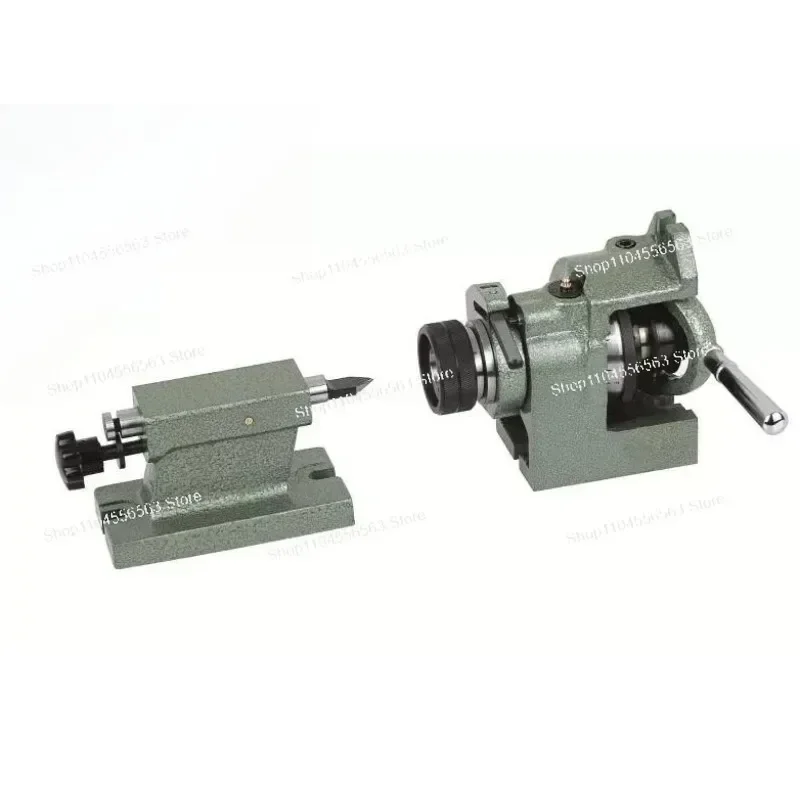 Vertical Horizontal Universal Dividing Head PF100B 5C Center Height 100mm with Tailstock for Milling Grinding Drilling Machine