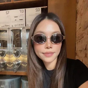 Kính râm hình bầu dục nhỏ cho các cô gái, bóng ảnh đường phố, kim loại kiểu kính mắt, kính râm cay tiên tiến 8 Kính bán hàng chính trong tương lai - 1