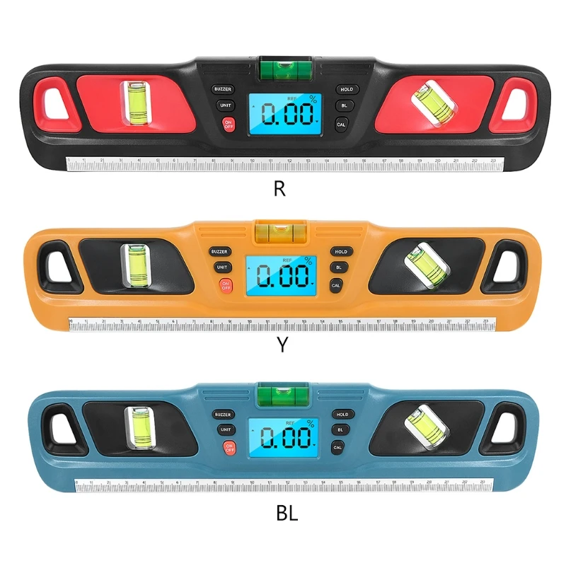 Digital Level with LCD Backlight & Magnets 360 Degree Electronic Level Ruler