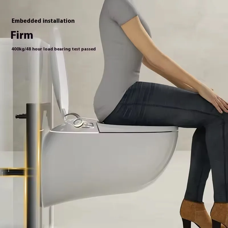 Hochwertige Sanitärartikel S-Trap Smart Wc Multifunktions Intelligente Smart Toilette Keramik Längliche Schüssel Wandmontage