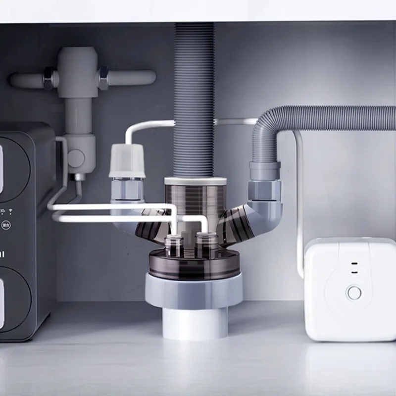 

Water pipe three-end sewer pipe multi-functional joint drainage diverter sewer deodorant artifact