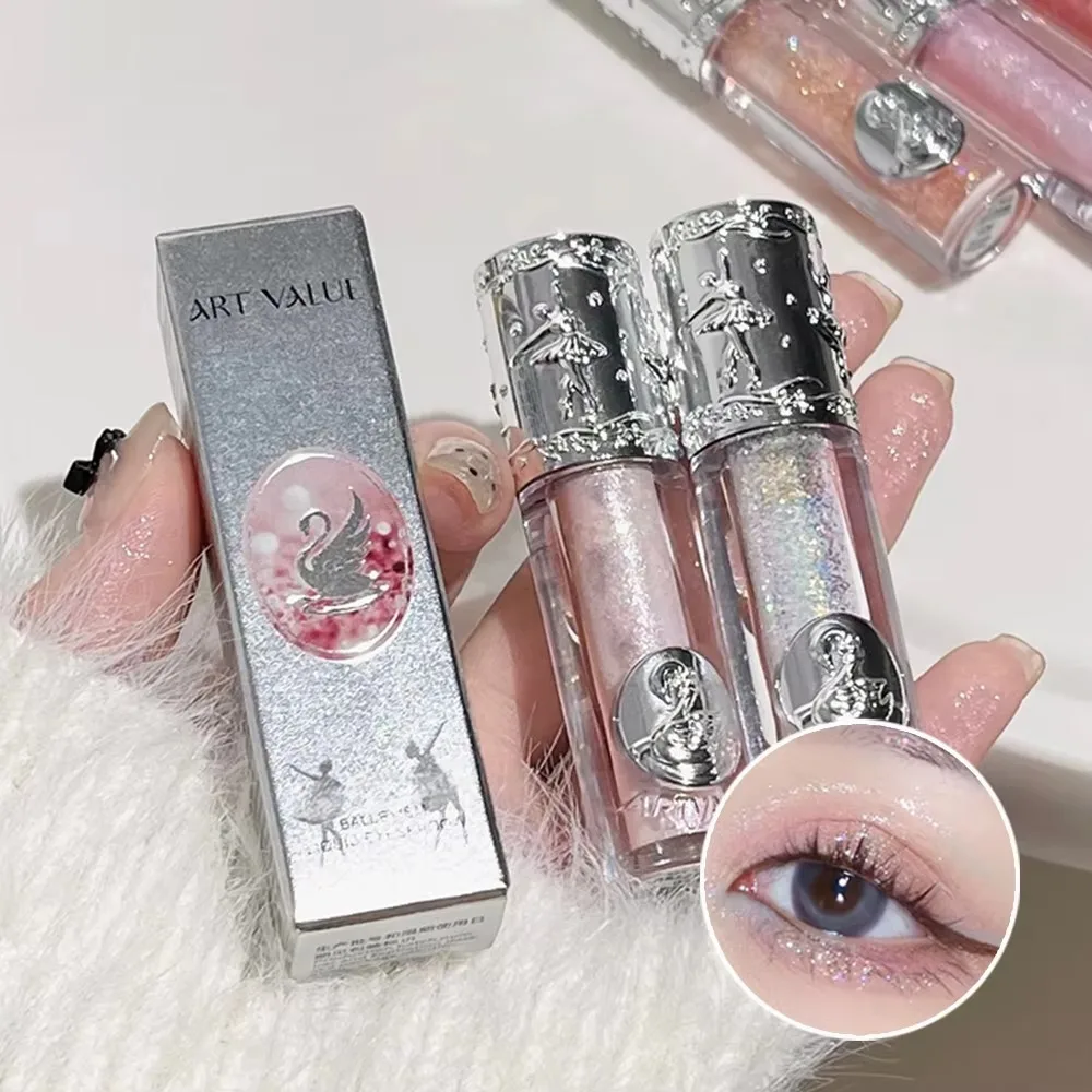 Art Value Liquid Eyeshadow Balletism Fine Glitter High Gloss Eyeshadow All-match Multi-purpose Liquid Blusher Eye Makeup Tool