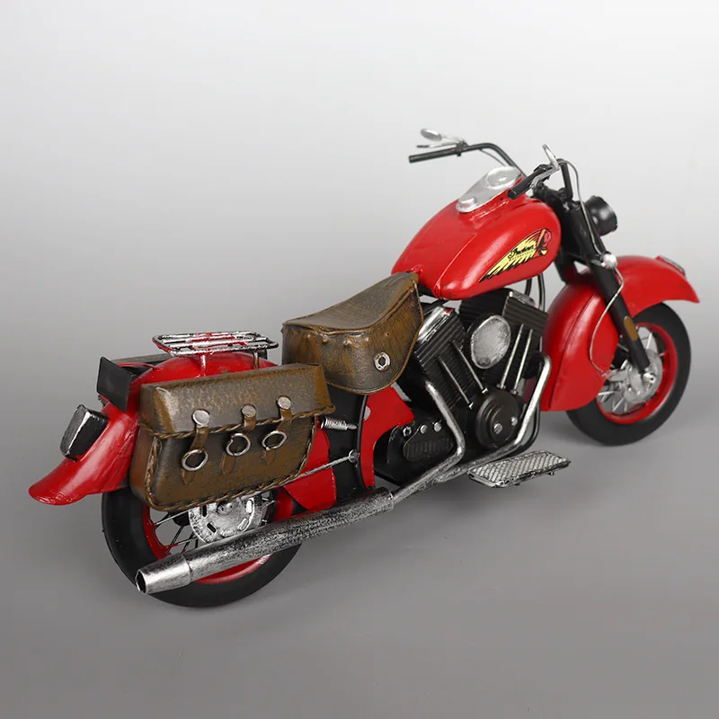 Simulatie Model Van Indian Motorcycle Herstellen Van Oude Manieren Smeedijzeren Locomotief Ark Bar Cafe Venster Decoraties Inrichting