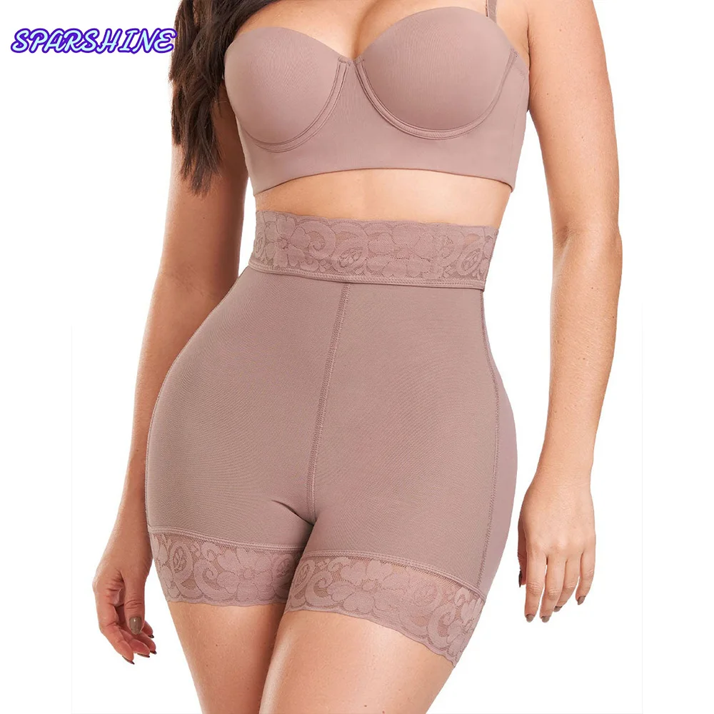 

fajas high waisted hip lifting shaper waist trainer postpartum repair abdominal control shorts Lace Seamless shaping underwear