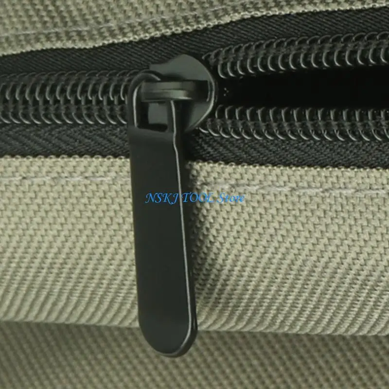 

L8RC Portable Roll Up Storage Bag Car Tool Storage Bag with 4 Zippered Pockets Storage Organiser for Carpenters