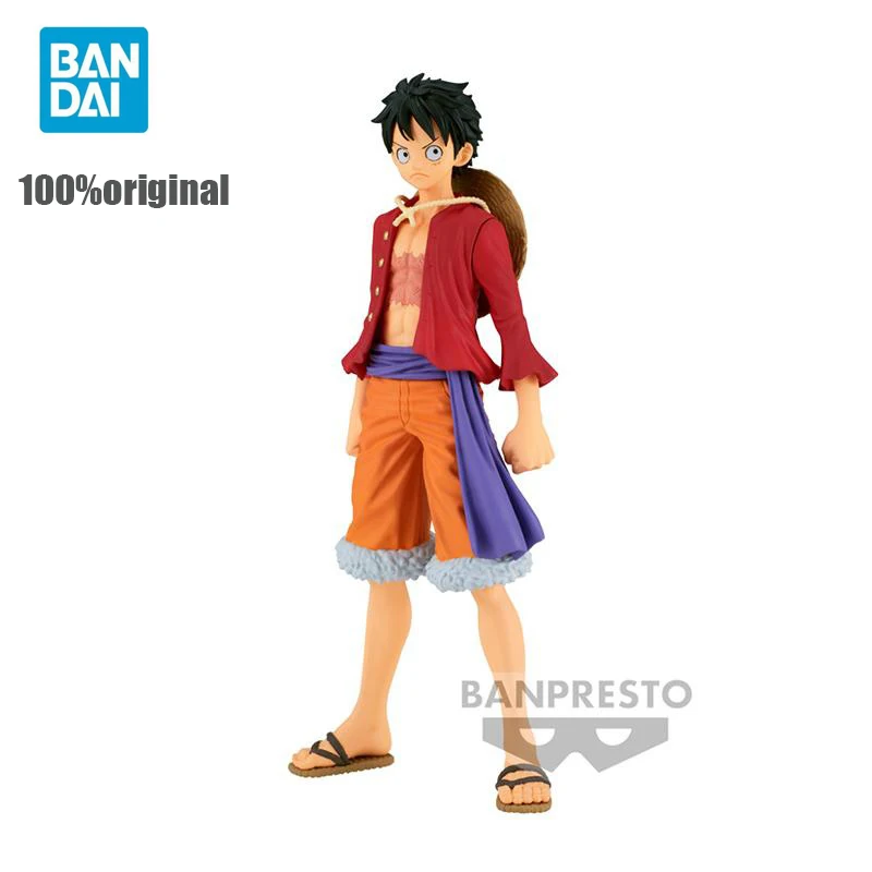 Original Banpresto One Piece Monkey D. Luffy Dxf Wano Country 24 Anime Action Figurine Collection Model Toys for Boys Gift