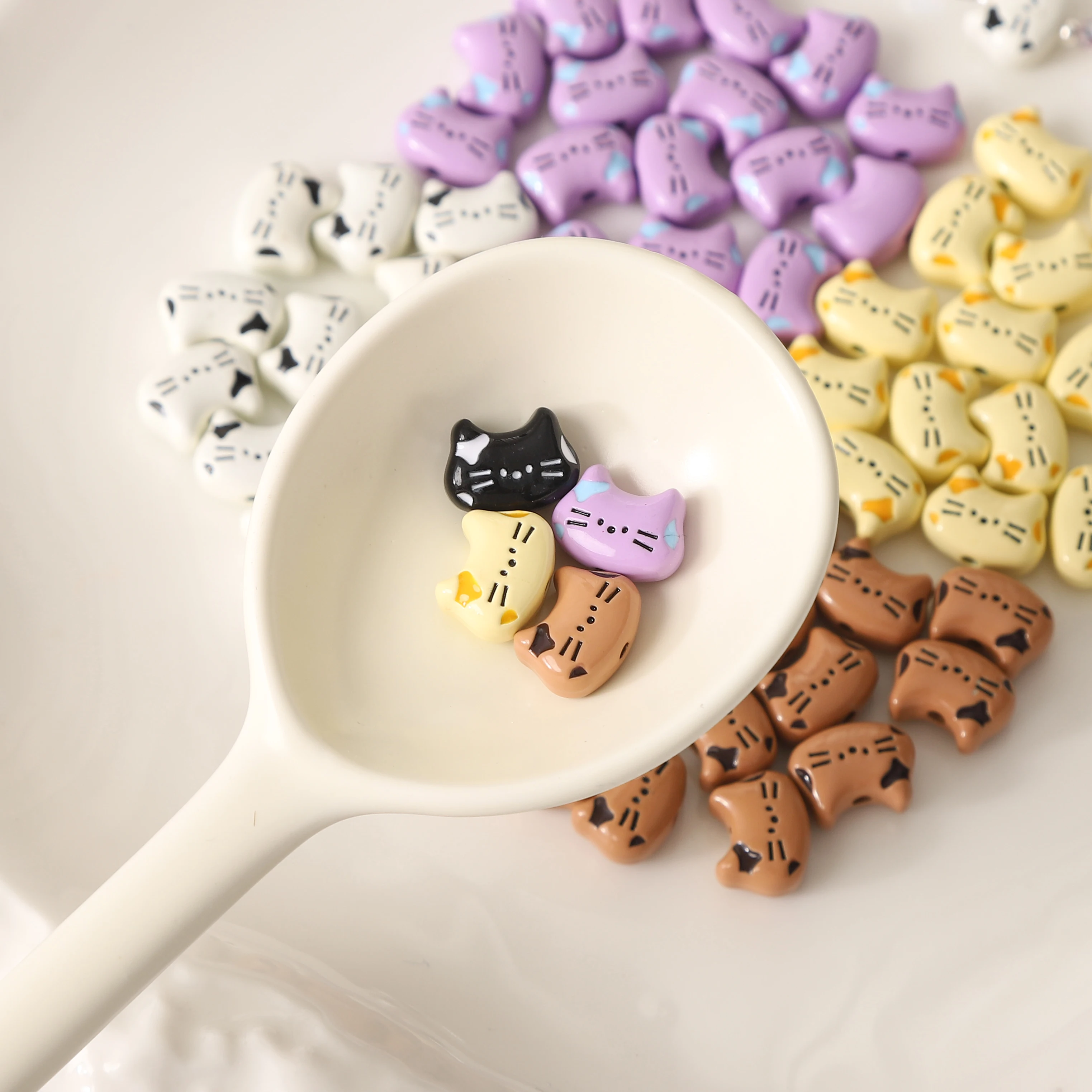 

1Pc Alloy Lovely Cat Head Beads Loose Metal Animal Beads For Jewelry Making DIY Handmade Earrings Necklace Bracelets Findings