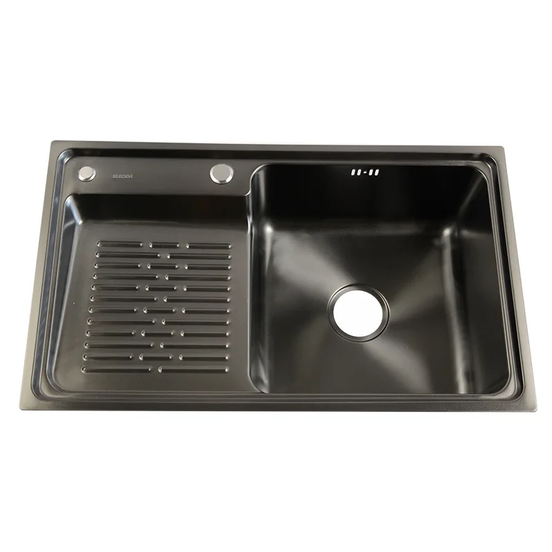 304 stainless steel black balcony laundry pool integrated basin washboard laundry sink balcony metal wash basin
