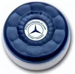 Table Large Shuffleboard Puck Weights - White & Navy Blue Colors