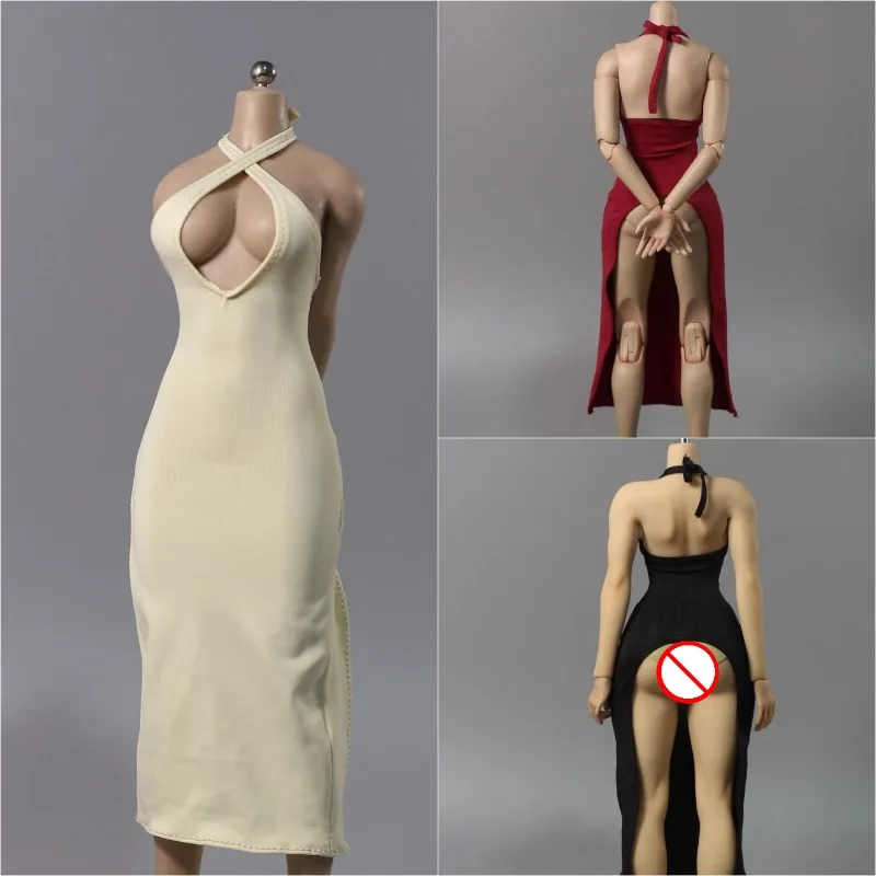 

DMTOYS масштаб 1/6, модель одежды для красоты, вечернее платье на бретелях для 12-дюймовых фигурок TBL, украшение для тела