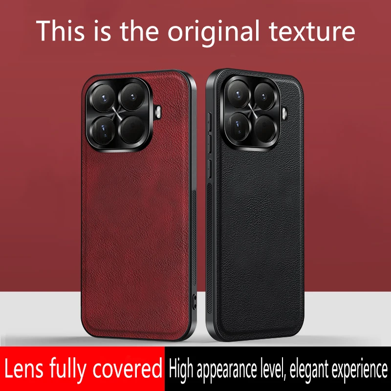 etui do Xiaomi Mi 17T 15T 14T 13T Pro 15 14 13 Ultra Redmi Note15 14 POCO M7 X8 F7, skórzane, matowe, miękkie, z pełną ochroną aparatu — zdjęcie produktu 5
