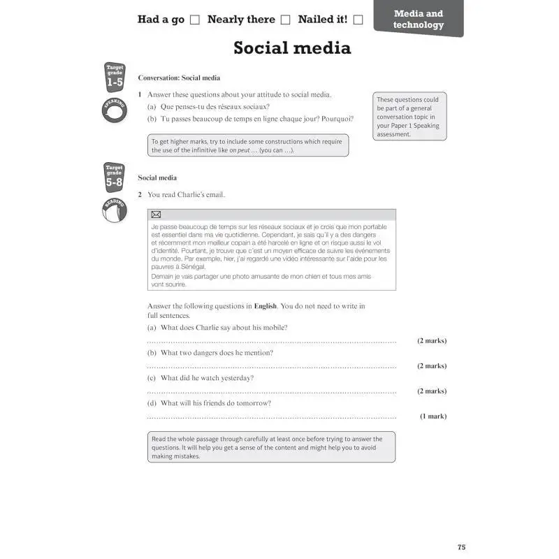 مصنف Pearson Revise AQA GCSE French Revision لامتحان 2026 و2027 مواصفات جديدة Stuart Glover 9781292739755 #3