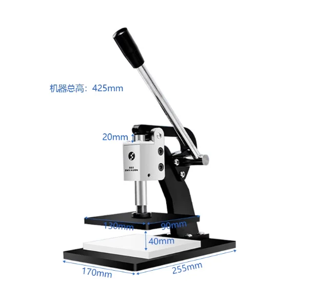 Manual Leather Mold Die Cutting Machine Hand Pressure Sampling Machine Laser Knife Mold Leatherying with Portable Leather Sheath