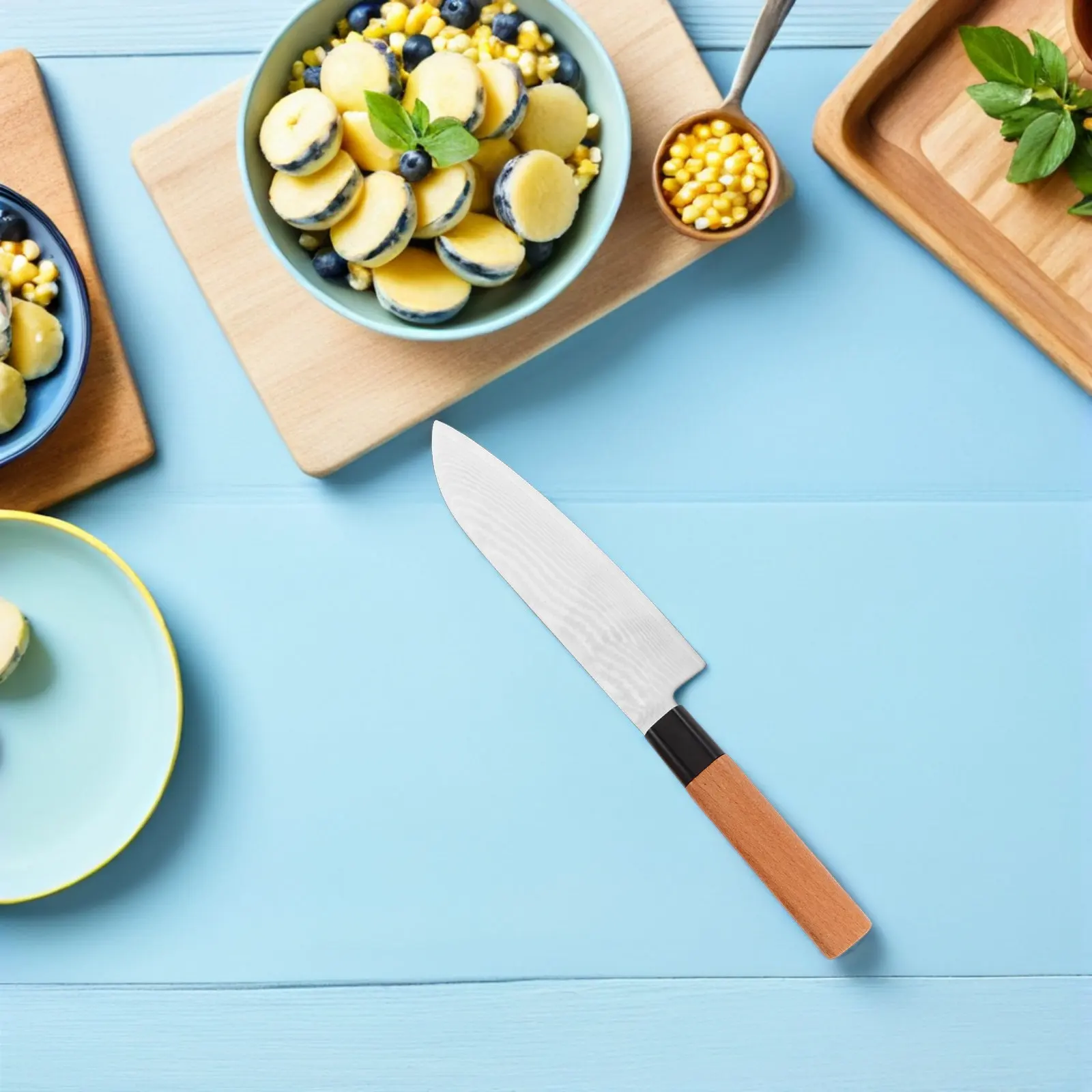 Фото Набор из 4 деревянных рукояток для японских ножей сашими, премиум-класса, для самостоятельной модернизации кухонных ножей шеф-повара