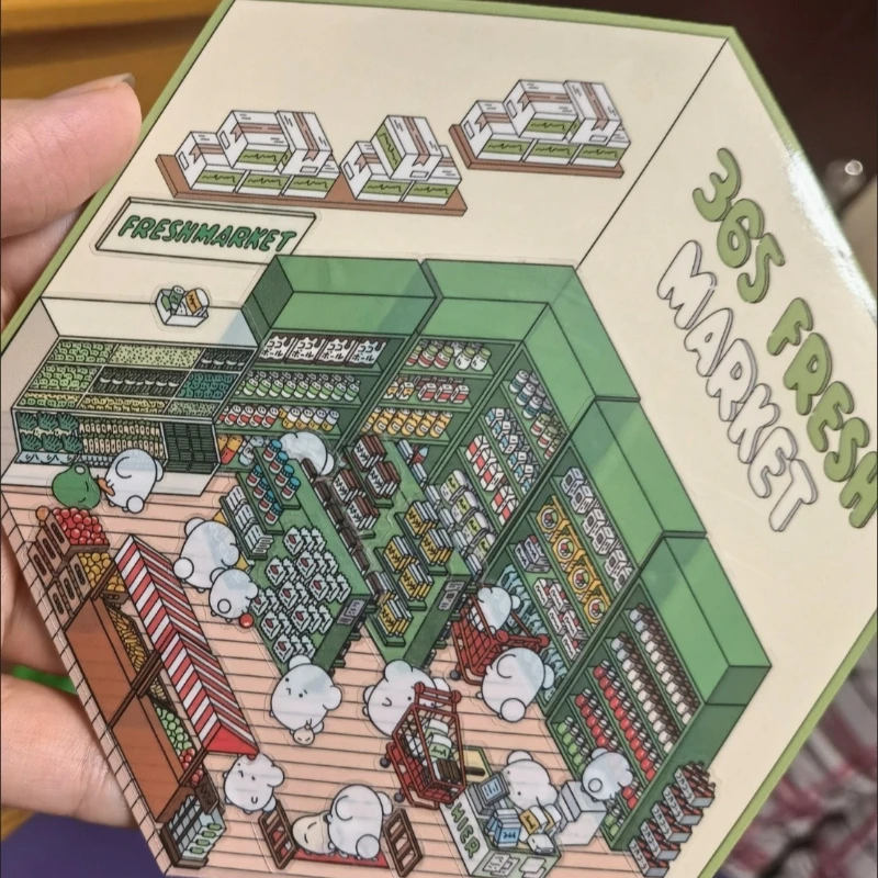 

Набор 3D-наклеек для создания объемных сцен: мультяшные миниатюры, визуальное наложение, трехмерные стикеры