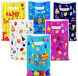 10/50Pcs Happy Birthday Gift Bags Candy Bag Child Party Loot Bags Boy Girl Kids Birthday Party Favors Supplies Decor