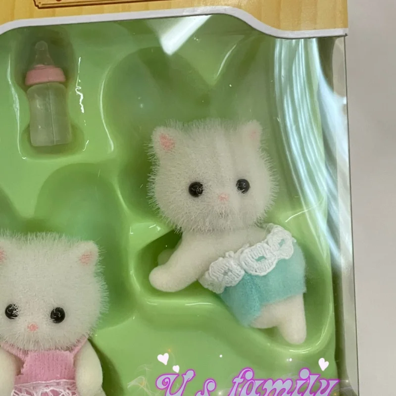 Sylvanian Persian Cat Set Girl Simulation Ternurines Sylvanian Familiy Children Toys Families Decoration Birthday Gift