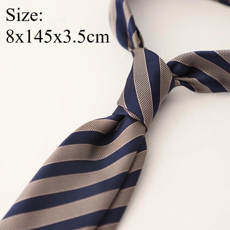 Vintage Light Luxury 7CM Formal Suit Necktie Hand‑Tied Elegant Men Business Accessory For Office, Interview And Formal Occasions