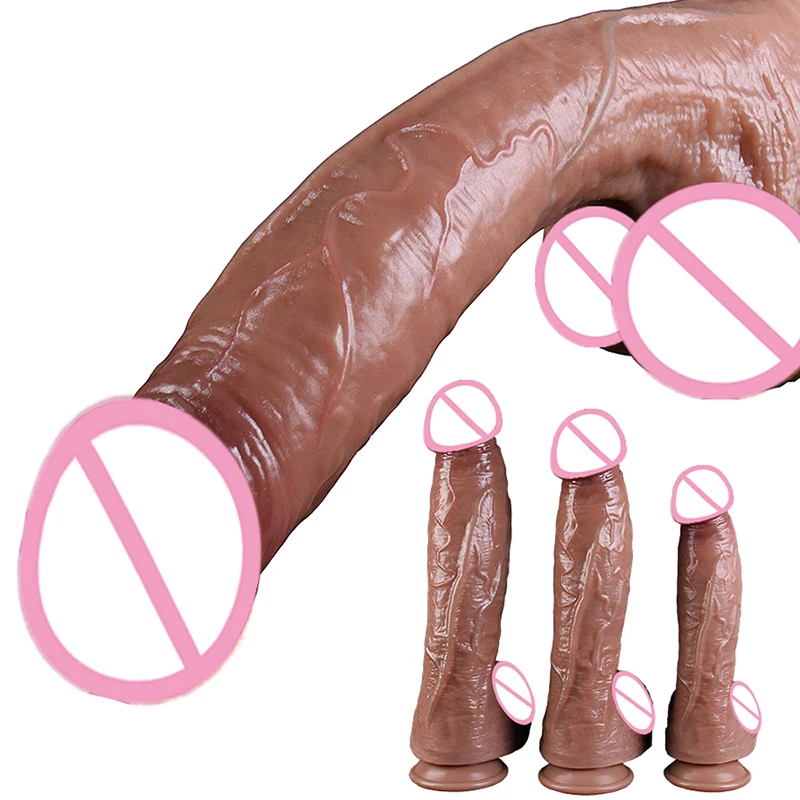 7cm Diam Super Huge Dildo Realistic Soft Penis High Simulation Sex Toys With Suction Cup Anal Dick for Adults Women Masturbation