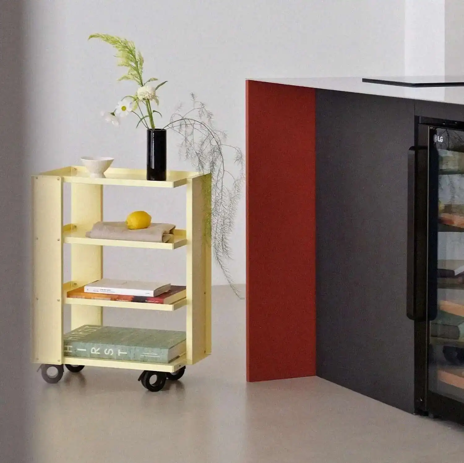 

Metal Wrought Iron Household Movable Cart Rack Living Room Sofa Side Table Coffee Table Bedroom Storage Bedside Tables