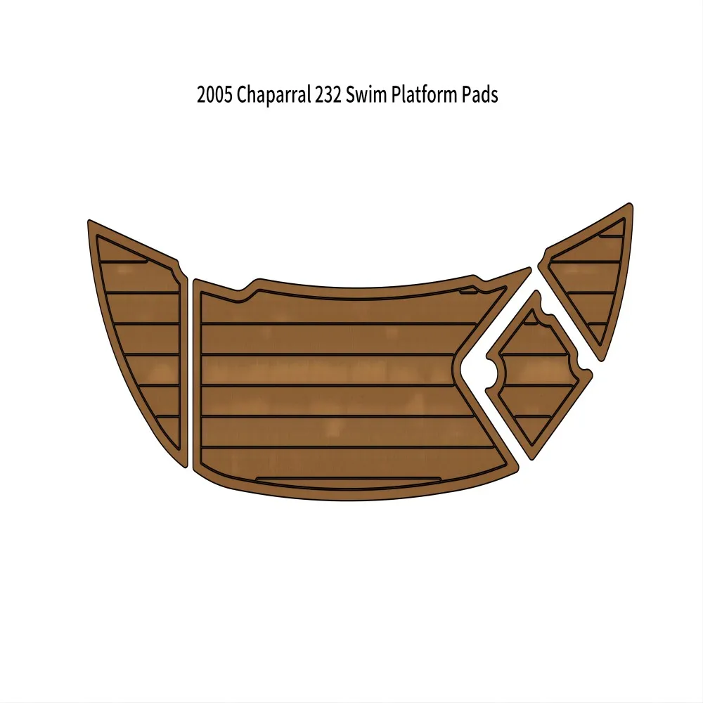 

Swim Platform Step Boat EVA Foam Faux Teak Deck Floor Pad Mat For 2005 Chaparral 232