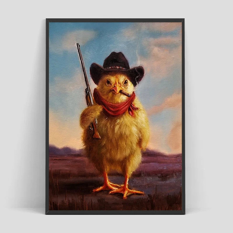 

Cowboy Poster Wall Posters for Room Decor Man Home Decoration Ornaments Vintage Art Mural Decorative Picture Interior Paintings