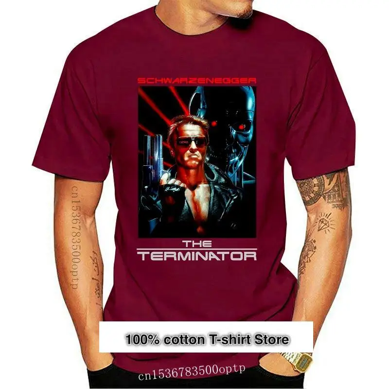 Póster de película TERMINATOR, nuevo, ver 2 camiseta de Arnold Schwarzenegger (negro) S-5XL