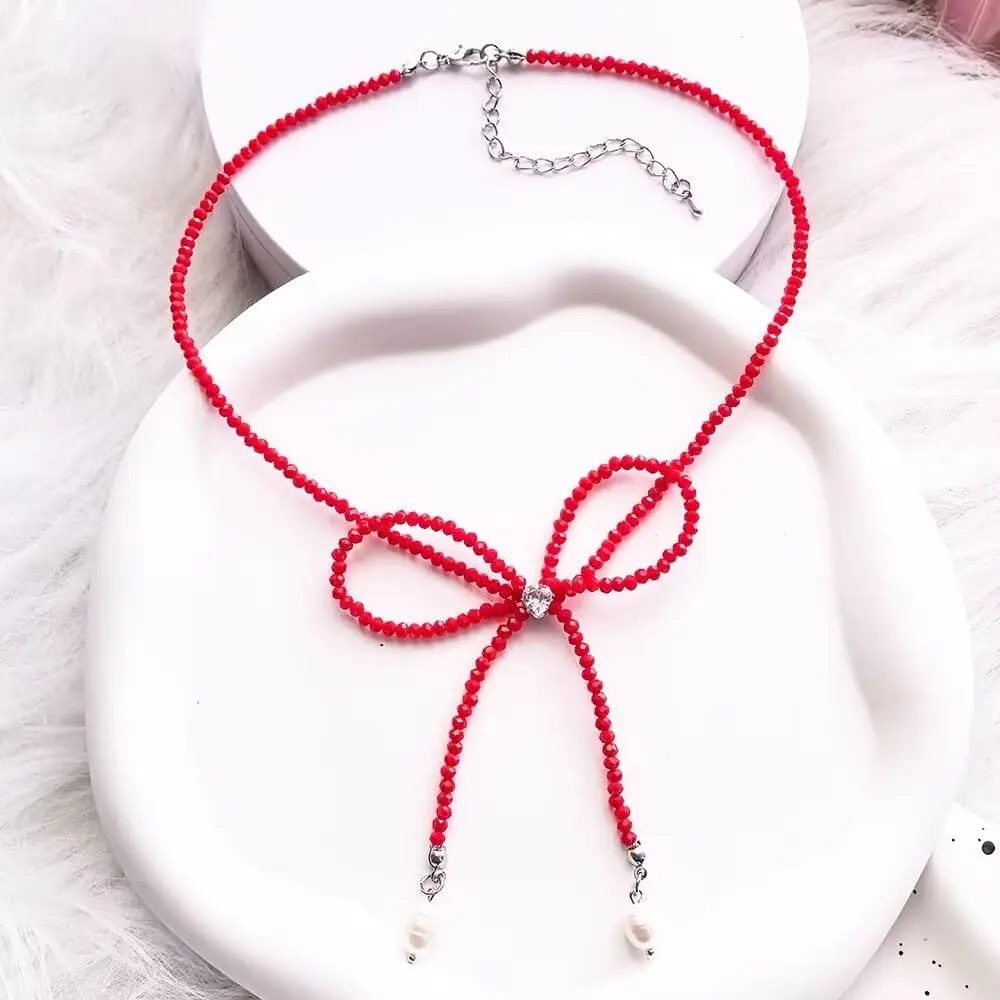 Handmade Natural Crystal Beaded Choker Necklace Spinel Multi Faceted Crystal Beads Choker Beaded Necklace For Women