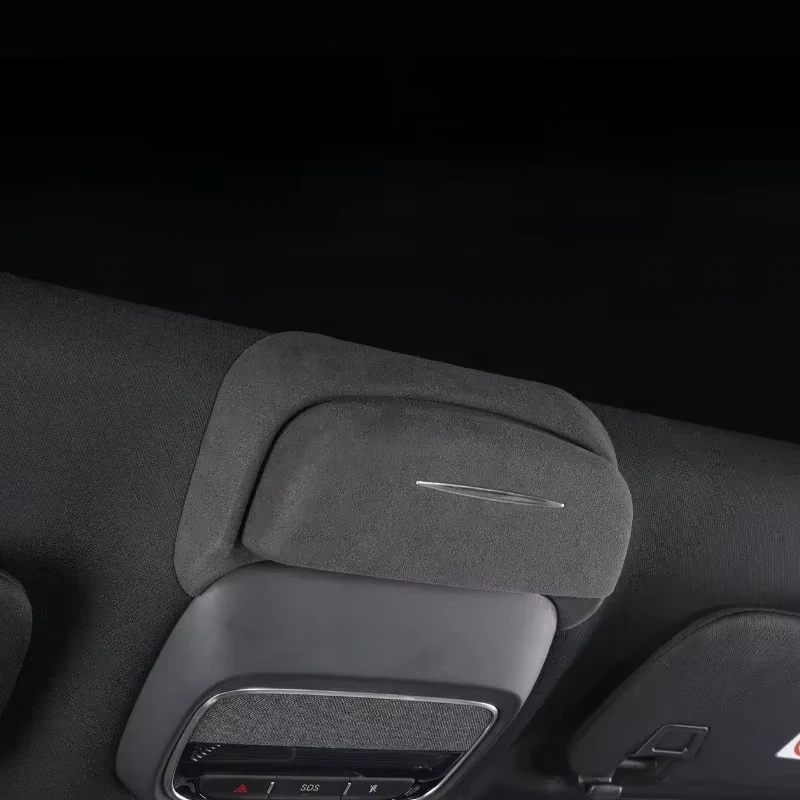 For ZEEKR 8X 2026 Suede Car Sunglasses Holder Eyeglass Box Glasses Holders Auto Interior Accessories 5