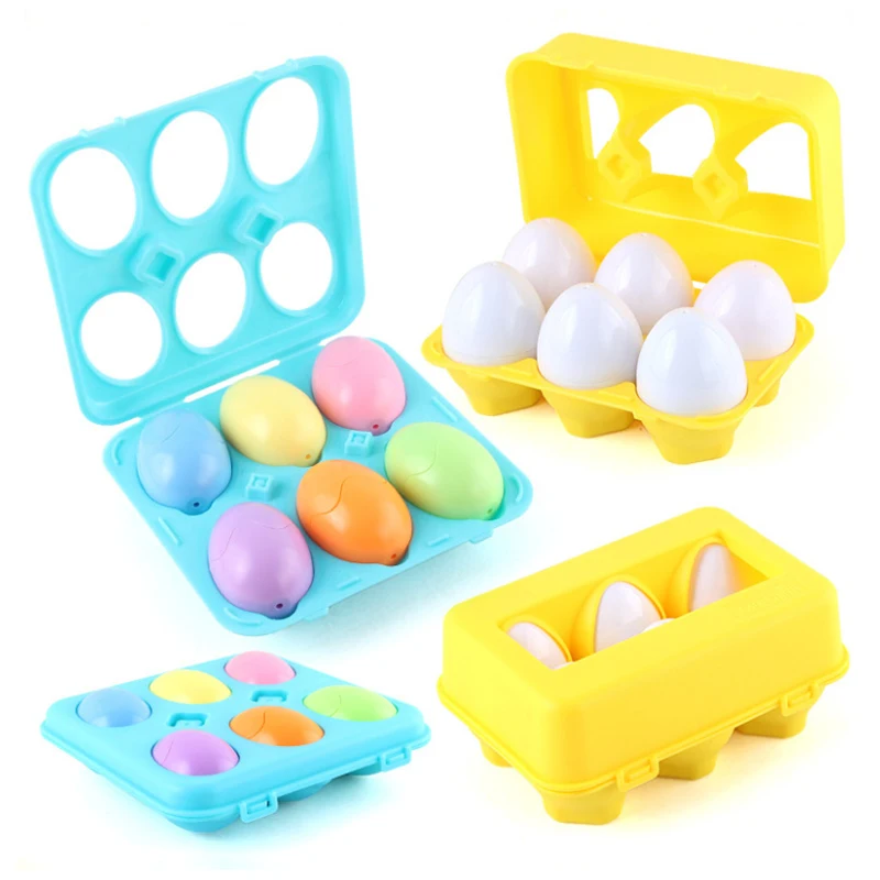 Bebê inteligente ovos montessori brinquedo da criança aprendizagem precoce forma correspondência quebra-cabeça ovos jogos educativos brinquedos sensoriais para crianças 1-3 idade