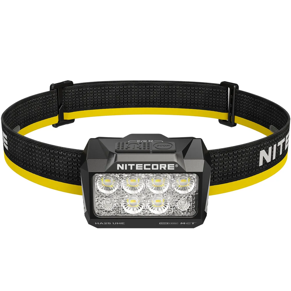 2026 Nitecore HA25UHE Multiple Color Temperatures Outdoor Headlamp + HLB1500 Rechargeable Battery Lightweight 800 Lumens Running
