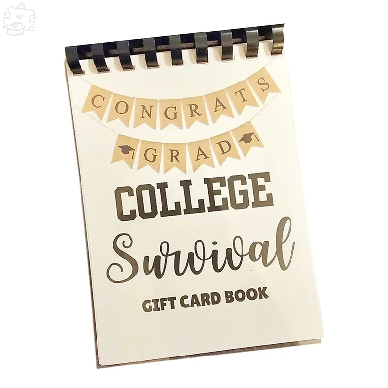 College Survival Gift Card Book First Year College Survival Kit 16 Page Secure & Stylish Card Gift Book For College Students