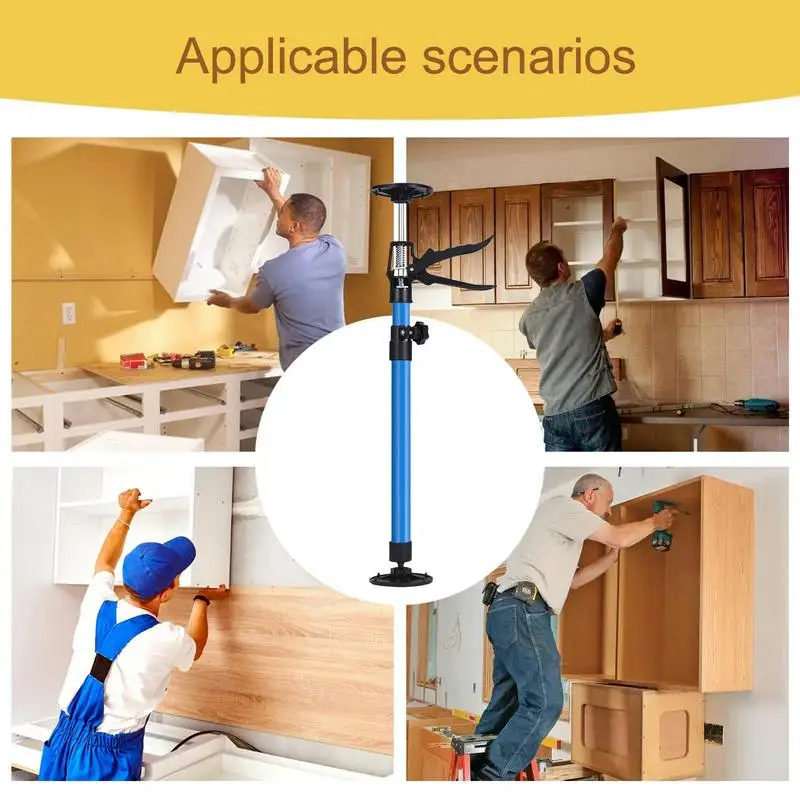 Adjustable Support Jack Hand Work Labor-Saving Lifter System Cabinet Support Rod Cabinet Jack Stands Hand Jack for wall shelf