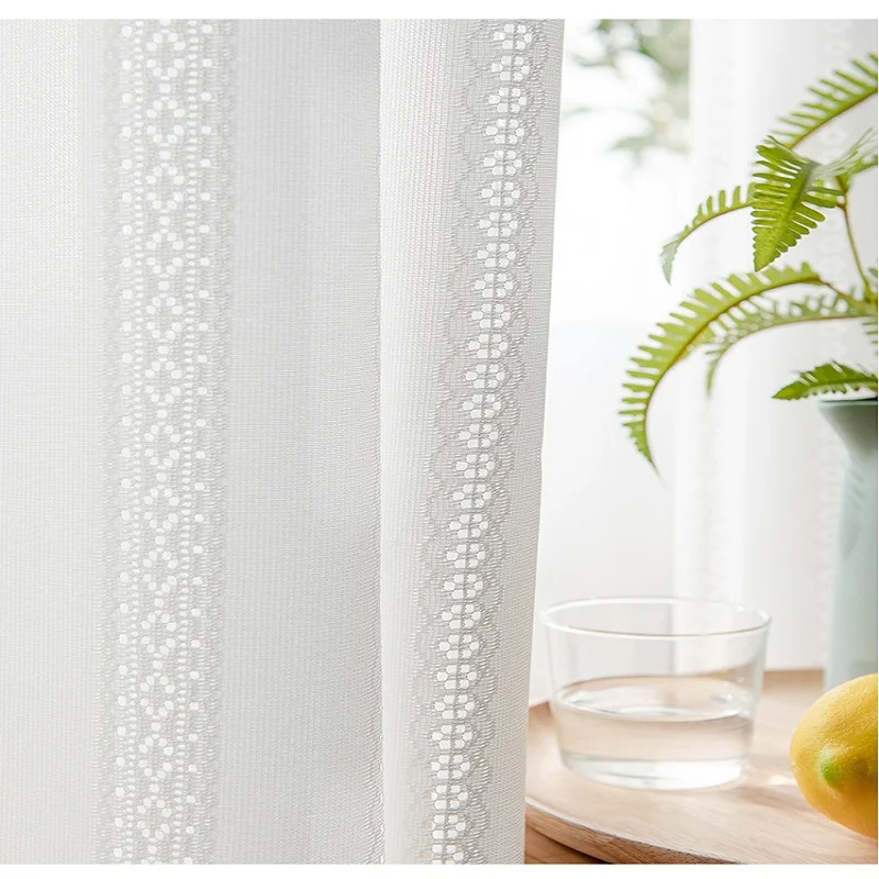 

Japanese hollowed out sheer curtain living room bedroom hollowed out plum blossom curtain is translucent and opaque custom yarn